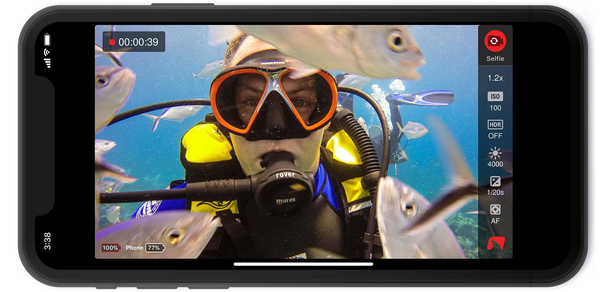 Easydive Pics App selfie video